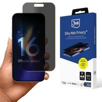 3MK Protection: Silky Matte Privacy Protective Film for iPhone 16 Pro (Privacy Effect)