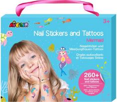 AVENIR 260+ nagų lipdukų ir tatuiruočių Undinėlės
