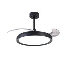 Aigostar-LED Reguliuojamas lubinis ventiliatorius LED/50W/230V 2700-6500K 106cm+RC juoda