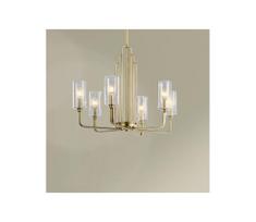 Quintiesse QN-KIMROSE6-BNB - Pakabinama liustra su strypu KIMROSE 6xE14/40W/230V auksinė