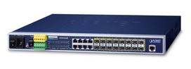 PLANET MGSW-24160F Managed L2+ Gigabit Ethernet (10/100/1000) Network Switch, Power over Ethernet (PoE), 1U, Blue