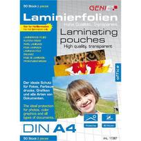 Genie Lamination pouches 50 A4 - films 80 mic.