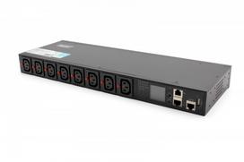 Digitus Power strip SMART PDU 1U, IEC320 C20 power socket 16A/250V, 8x C13 sockets, 16A