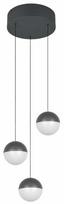 Šviestuvas lubų Reality Senta, LED, 3000 °K, 3 x 5 W, balta sp./antracito sp.