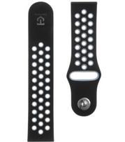 Juoda / pilka 22mm apyrankė laikrodžiams "Tactical 267 Double Silicone Band"