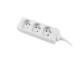 LANBERG PS0-03E-0150-W 1.5M White 3X 230V Lanter EXTENSION PL. CABLE FROM FULL COPPER