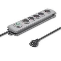 QOLTEC Surge protector Quick Switch 5 sockets 1.8m gray