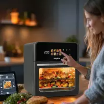 GreenBlue „AIR FRYER“ be aliejaus keptuvė, galingumas 1800 W, talpa 10 l, 8 programos, priedai, laikmatis, GB950