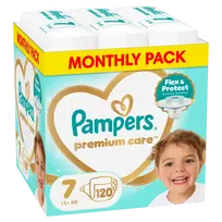 Pampers Premium Care Tape Sauskelnės, 7 Dydis, 120 vnt.