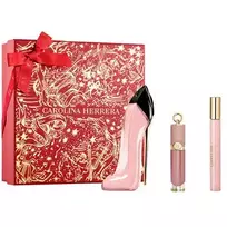 Moteriški kvepalai, „Good Girl Blush“ dovanų rinkinys: EDP 80 ml, lūpų blizgis 5 ml ir EDP miniatiūra 10 ml, 80 ml