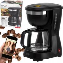 Adler 4381 Black 0,6 l 600 W lašelinis kavos aparatas su šilumos palaikymo funkcija ir ANTI-DRIP sistema