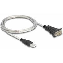 Delock Adapter USB 2.0 Typ-A do 1 x szeregowy RS-422/485 wtyk z 6 styk Terminalblock 5 V 1 m | 64268 | 4043619642687