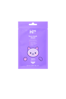 MiniMi Vaikiška lakštinė veido kaukė „Lavanda“ (5+) 5052/25 ml