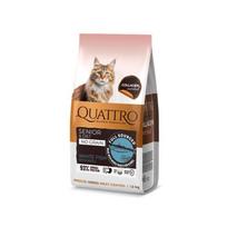 Quattro Collagen Senior sausas pašaras su balta žuvimi ir kriliumi senyvoms katėms, 7 kg