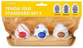 Tenga Tenga Egg Standard Set x3 - Compact Disposable Intimate Sleeves Variety