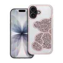 TEDDY BEAR dėklas telefonui IPHONE 17 rožinis