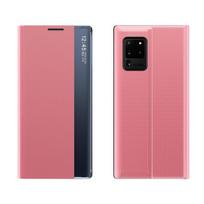 New Sleep Case atverčiamas dėklas telefonui Samsung Galaxy A73 rožinis