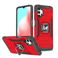Wozinsky Ring Armor tvirtas hibridinis dėklas + magnetinis laikiklis skirtas Samsung Galaxy A73 – raudonas