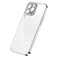 Joyroom Chery Mirror dėklas iPhone 13 Pro metalinis rėmas sidabrinis (JR-BP908 sidabrinis)