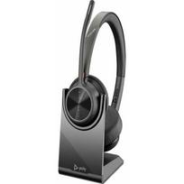 Ausinės HP Poly Voyager 4320 USB-C belaidės su BT700 imtuvu ir įkrovimo stovu, galvos juosta, skambučiams/muzikai, USB Type-C, Bluetooth, įkrovimo stovas | 77Z31AA | 1970296116114