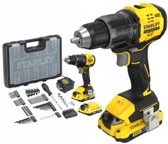 Stanley STANLEY Smūginis elektrinis suktuvas V20 SFMCD716D2A 2x2Ah + 100 priedų | SFMCD716D2A-QW | 5035048841372