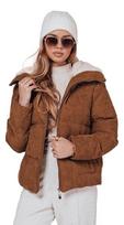 Moteriška žieminė ruda striukė Trendy