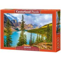 Dėlionė Castorland Moraine Lake, Banff nacionalinis parkas, Kanada, 2000 detalių, vaizdingas peizažas