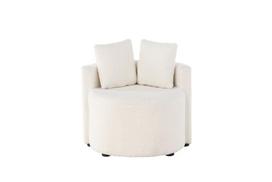 Vaikiška sofa Kelso, 2 vietų, balta