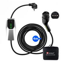 EV PHEV Elektromobilių įkrovimo kabeliai - Junsun 2 tipo, 16 A, 1 fazė, 3,5 kw, 4 m, cee kištukas