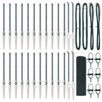vidaXL Suvirintas vielinis tvoras su smailiais galais Plienas ir PVC
