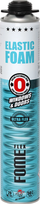 Montavimo putos, FOME FLEX Zero Pressure W&D Elastic Foam, 750 ml