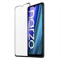 Dux Ducis 9D grūdintas stiklas 9H pilnas ekranas su Realme Narzo 50A rėmeliu juodas (dėklui draugiškas)