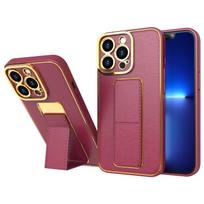 Naujas Kickstand dėklas telefonui iPhone 12 Pro su stovu raudonas