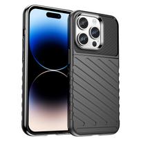 Thunder Case iPhone 14 Pro dėklas telefonui su apsauga - juodos spalvos
