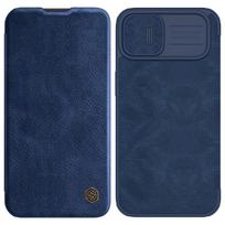 Dėklas Nillkin Qin Pro Leather Apple iPhone 14 Plus mėlynas