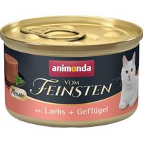 Animonda Vom Feinsten Adult visavertis šlapias pašaras suaugusioms katėms, lašiša ir paukštiena, putėsiai, 85g