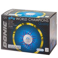 Stalo teniso kamuoliukai DONIC P40+ 3žv. ITTF 120 vnt White