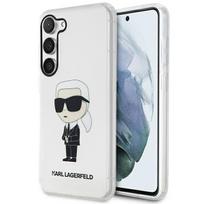 Karl Lagerfeld KLHCS23SHNIKTCT S23 S911 permatomas kietasis dėklas Ikonik Karl Lagerfeld