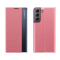Naujas dėklas telefonui Samsung Galaxy S23+ su stovu, rožinis