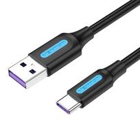 USB 2.0 A į USB-C 5A Vention CORBF kabelis 1 m, USCVNTCORBF