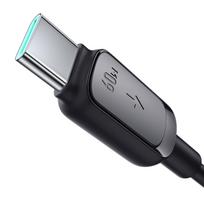Joyroom Multi-Color Series A14 USB-C / USB-C 60W 1.2 m kabelis - juodas