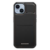 3in1 Piniginės dėklas su stovu iPhone 14 Plus MagSafe RFID Blokatorius Dux Ducis Rafi Mag - juodas