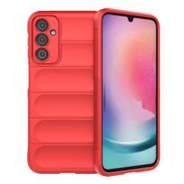 Dėklas telefonui Magic Shield Samsung Galaxy A24 4G lankstus apsauginis dėklas - raudonas