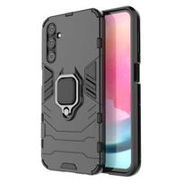 Dėklas telefonui Ring Armor Samsung Galaxy A24 4G su magnetiniu laikikliu ir žiedu - juodas