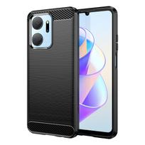 Karbono dėklas telefonui Honor Play 40 Plus / Honor X7a (m) - juodas