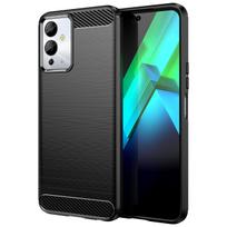 Karbono dėklas telefonui Infinix Note 12i (m) - juodas