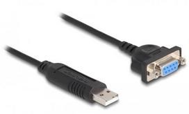 Delock USB 2.0 to Serial RS-232 Adapter D-Sub 9 Socket 50cm