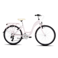 Girls' bicycle ROMET Panda 1, 24" purple-white