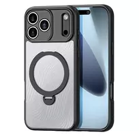 Dux Ducis Aimo Mag Case with Magnetic Ring and Stand for iPhone 17 Pro Max – Black