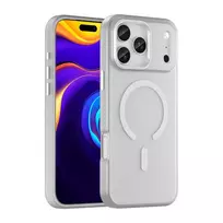Hurtel Magnetic Abrasive phone case with MagSafe support for iPhone 17 Pro Max, white